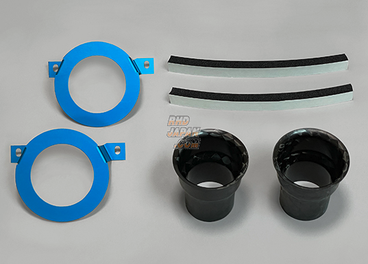 TM Square Fog Lamp Replace Air Funnel Kit Carbon Funnel X Blue Stay - Swift Sport ZC31S ZC32S ZC33S