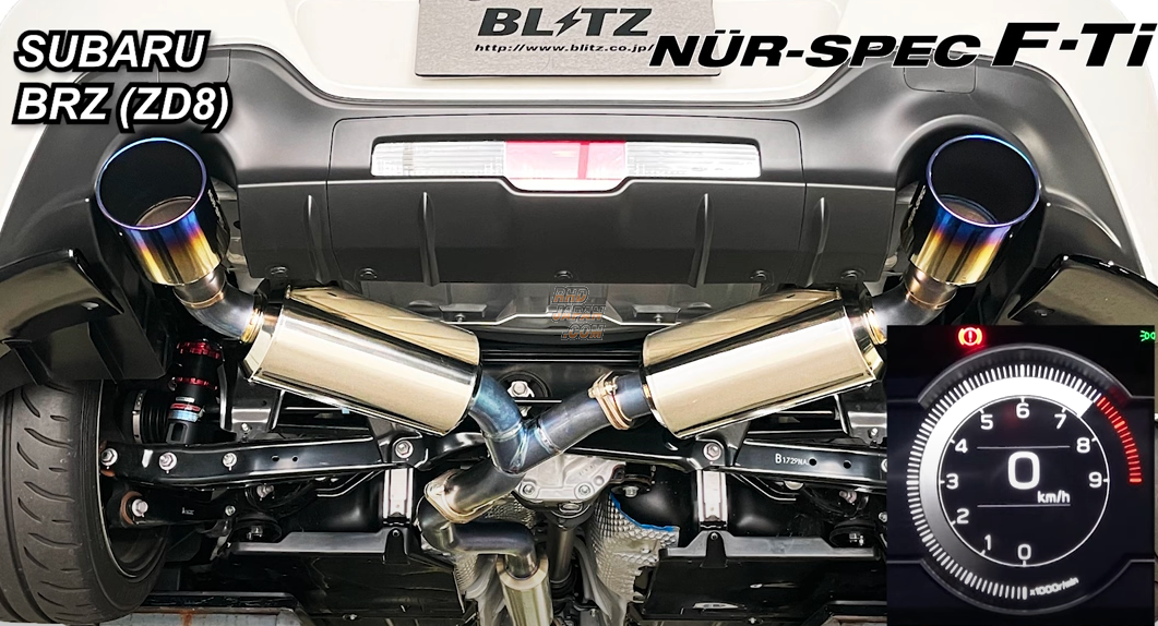 Blitz Nur-Spec F-Ti Titanium Muffler Exhaust System - BRZ