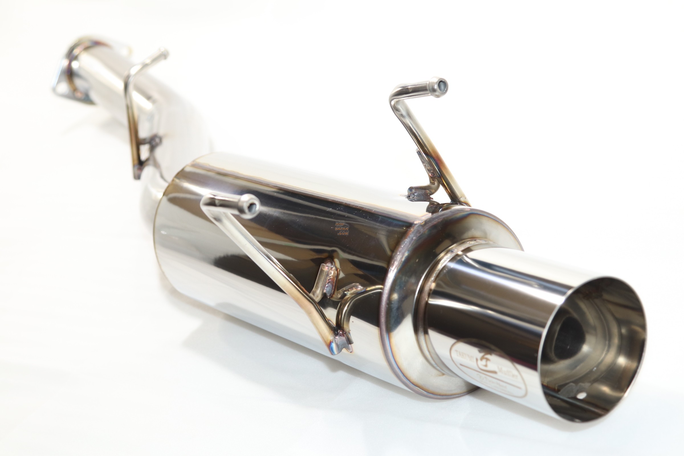 Reinhard #1 Cannonball Muffler Exhaust System All Stainless for Circuit Type - Lancer Evolution IV CN9A V VI CP9A