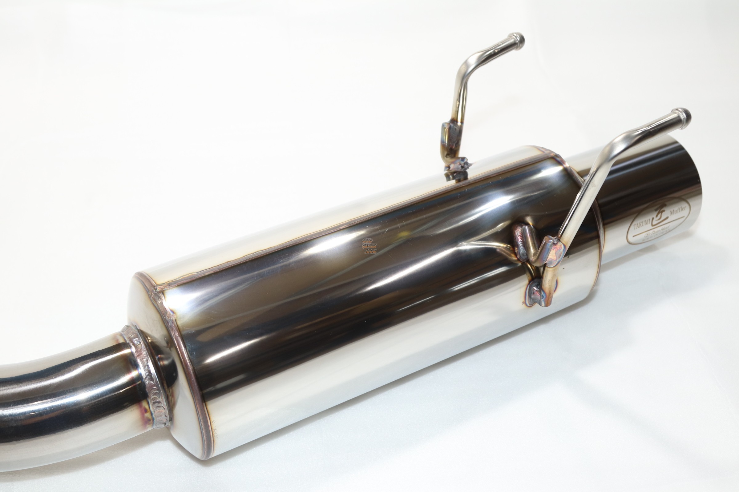 Reinhard #1 Cannonball Muffler Exhaust System All Stainless for Circuit Type - Lancer Evolution IV CN9A V VI CP9A