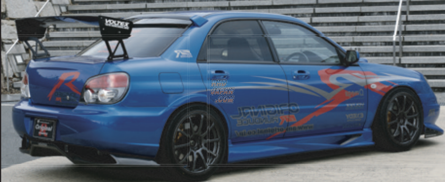 VOLTEX GT Wing Type 2V 1400X225mm Wet Carbon Type-C End Plate Standard Trunk Base - Impreza WRX STI GDB