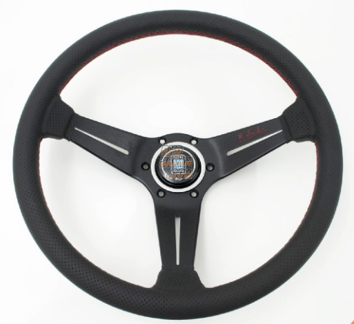 NARDI Steering Wheel Sports Type Rally 340mm - Red Logo / Stitch 2024  Limited Edition - RHDJapan