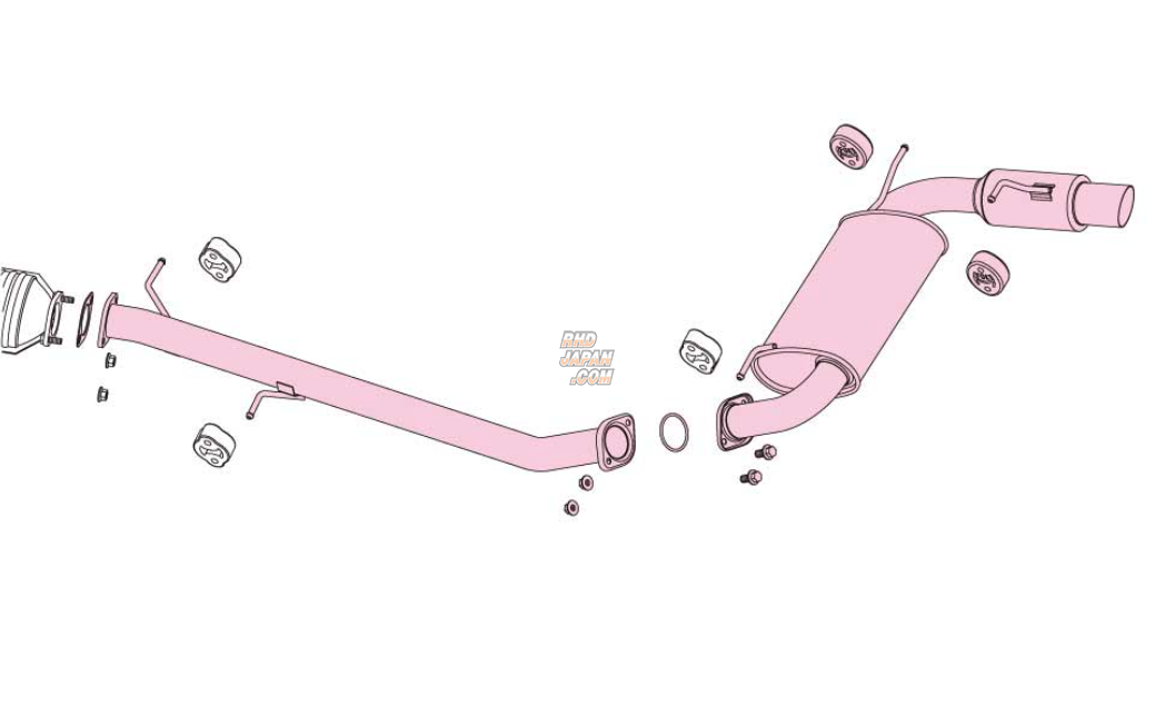 Fujitsubo Power Getter Exhaust Muffler - Roadster NA6CE NA8C
