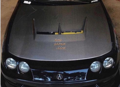 First Molding Aero Bonnet Half Carbon Fiber - Integra DC2 USDM