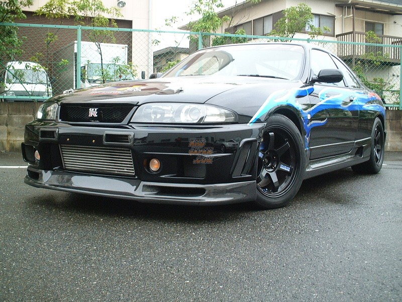 Carshop F1 Front Lip Spoiler Type 1 Twill Carbon - BCNR33