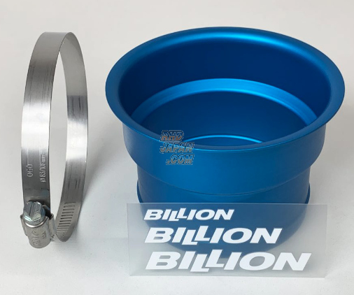 Billion Super Racing Air Funnel - Blue Aluminum 75mm