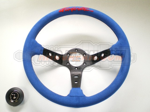 G-CORPORATION OBAKE Steering Wheel - Blue Alcantara 350mm