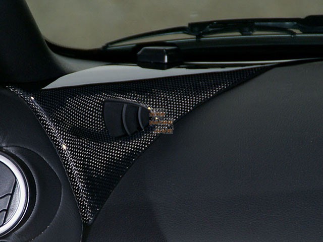 RSW Dashboard Corner Panel Black Carbon Fiber Twill Weave - Z33