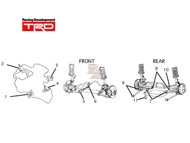 TRD Rear Stabilizer Bushing Celica GT-Four ST185