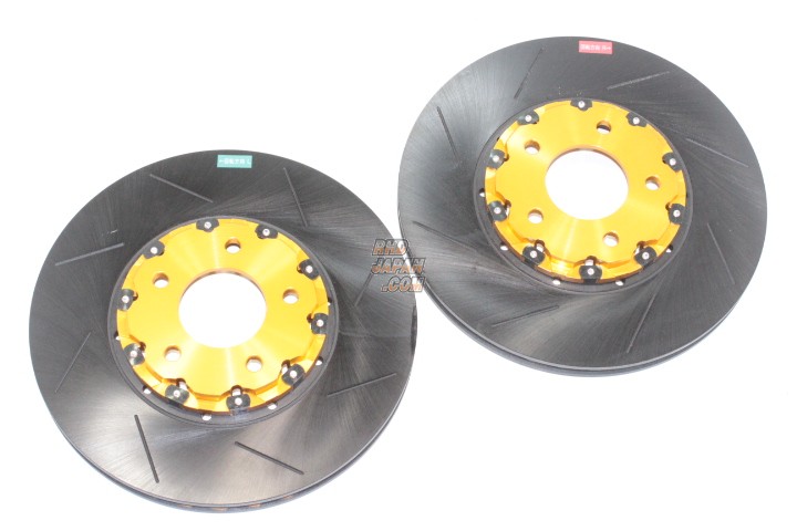 Biot Two Piece Front Brake Rotors Nissan Gold Bell Housing