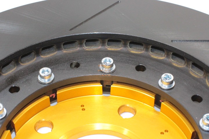 Biot Two Piece Front Brake Rotors Nissan Gold Bell Housing