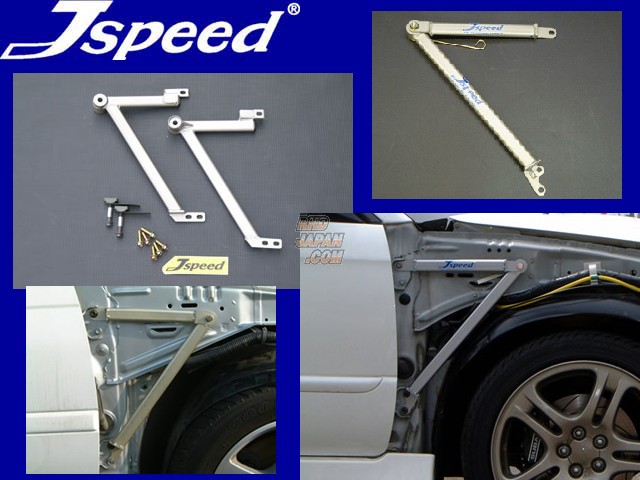 J-Speed Sujigane Front Fender Brace Set - BD5 BG5