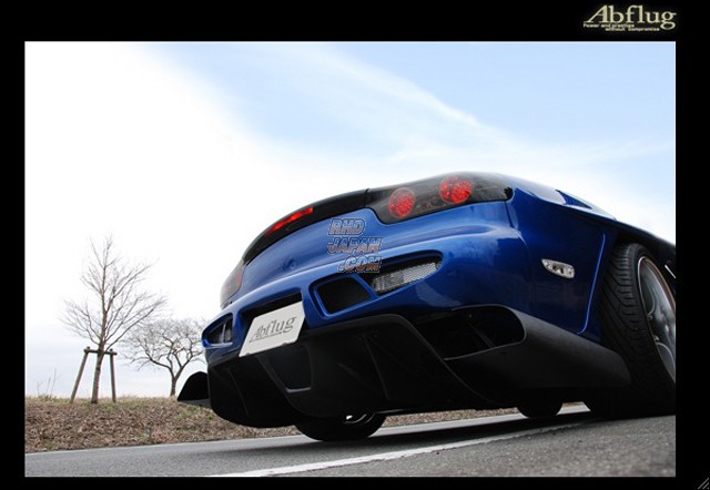 Abflug Rear Bumper Spoiler ver. Cv & Rear Diffuser & Muffler Set Mazda RX-7 FD3S
