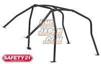 CUSCO Safety 21 Roll Cage 7 Point 2 Seats Around Dash Black - EG2