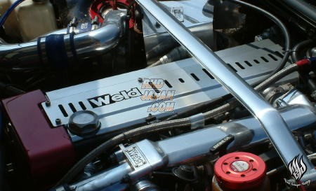 WELD Heat Sink Valve Cover Red - JZX90