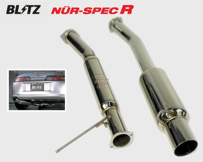 Blitz Nur-Spec R Muffler Exhaust System - JZA80 - RHDJapan
