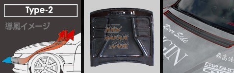 Origin Labo. Aero Bonnet Type-2 Black Carbon - R34