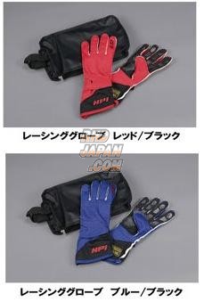 HPI Competition Gear Racing Gloves Black Silver - M