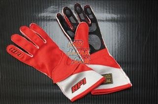 HPI Competition Gear Racing Gloves Black Silver - M