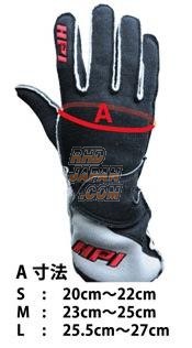 HPI Competition Gear Racing Gloves Black Silver - M
