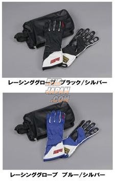HPI Competition Gear Racing Gloves Black Silver - M