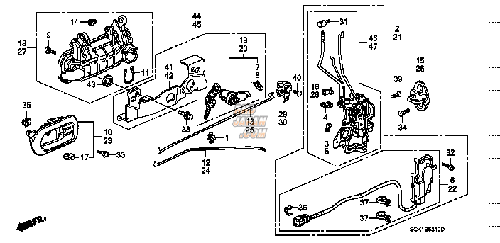 も様 HONDA ホンダ純正部品 STRIPE,L S*TYPE1* 86834-MJK-G40ZA Honda