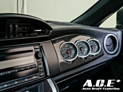 Auto Craft Evolution A.C.E. 3 Meter Panel FRP LHD - BRZ ZC6 86 ZN6