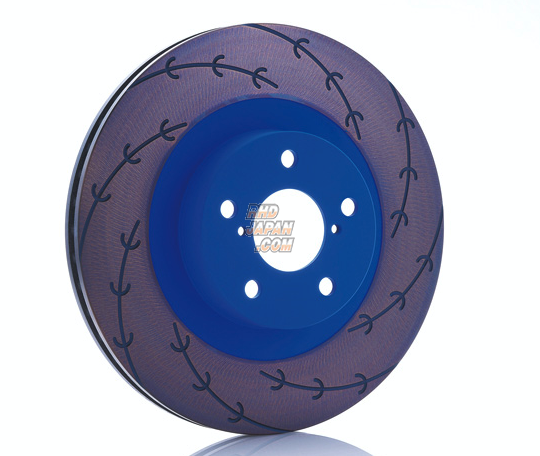 Endless E-Slit Brake Rotor Front Blue Left - GDB RA-R GRB R205 6-Pot