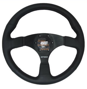 ATC Sprint Flat Model Steering Wheel - 325mm Black Leather