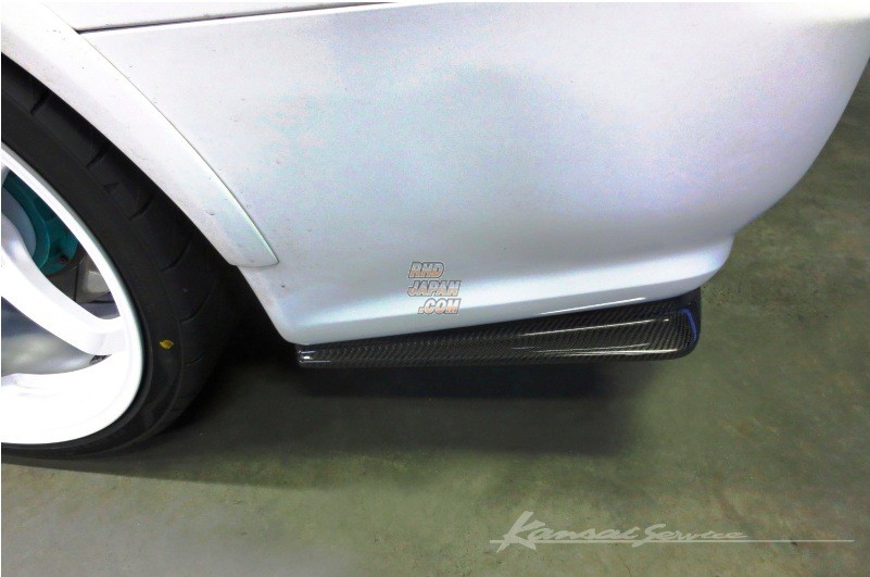 Kansai Service Carbon Side Steps Rear Under Spoiler Set - BNR34