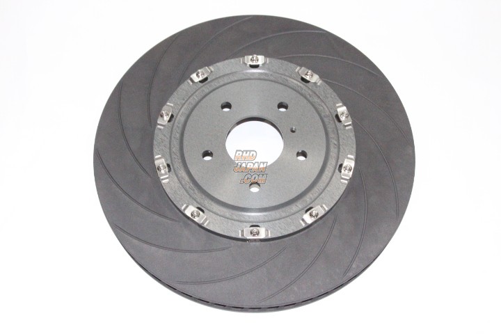 Dixcel Curve Slit-12 Front Brake Rotor 2 Piece Right Side with Hub - R35