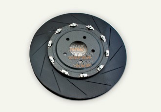 Dixcel 2 Piece Curve Slit-12 Brake Rotor Rotor Assembly Set Rear - R35 GTR
