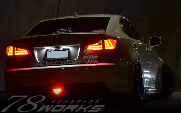 78 Works Fiber Full LED Tail Set Red Clear - Lexus GSE20 GSE21 GSE25 USE20