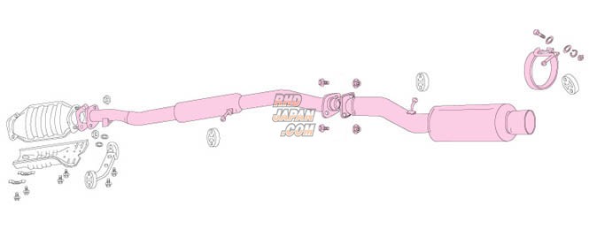 Fujitsubo Power Getter Exhaust Muffler - CD9A CE9A - RHDJapan