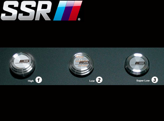SSR Aluminum Racing Center Cap A-Type (PCD:98~101.65) High Polished - Professor / REINER / GTX