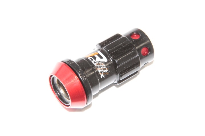 KYO-EI KICS Racing Gear Racing Composite R40 iCONIX Lock & Nut Set Black Body - Red Cap M12 x P1.25