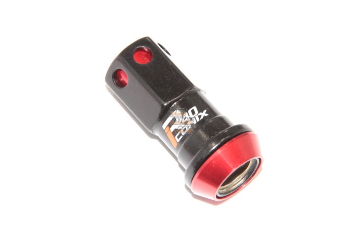 KYO-EI KICS Racing Gear Racing Composite R40 iCONIX Lock & Nut Set Black Body - Red Cap M12 x P1.25