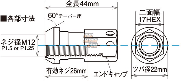 KYO-EI KICS Racing Gear Racing Composite R40 iCONIX Lock & Nut Set Black Body - Red Cap M12 x P1.25