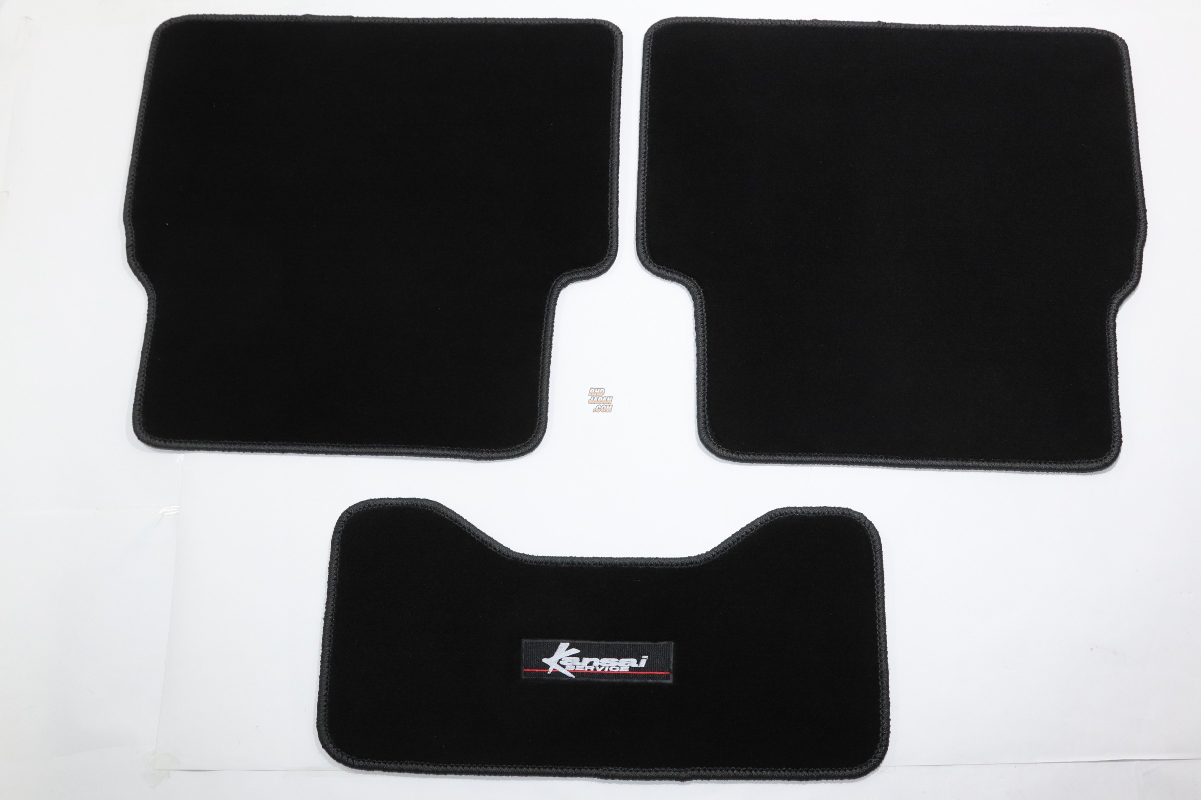 Kansai Service Floor Mat Set Front and Rear Black Stitch - GDB
