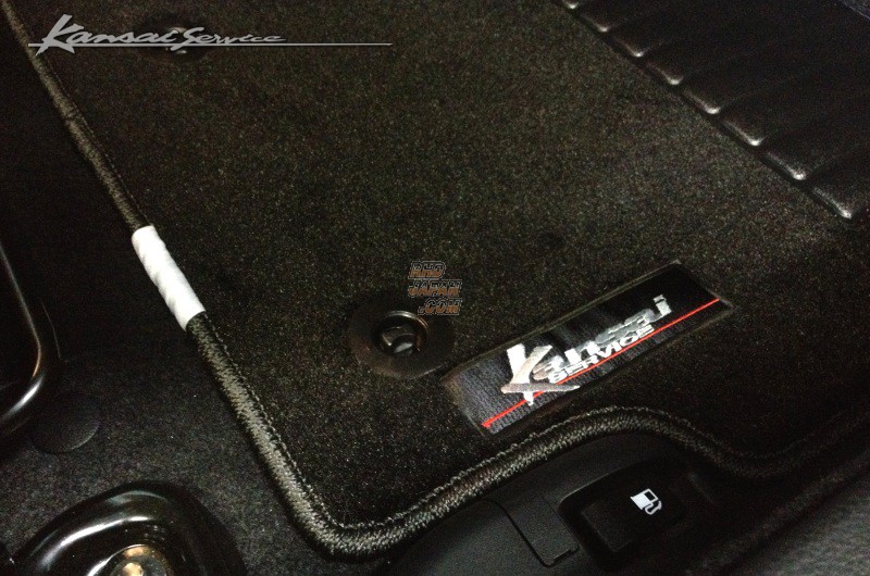 Kansai Service Floor Mat Set Front and Rear Red Stitch - Levorg VM4 VMG WRX S4 WRX STi VAB