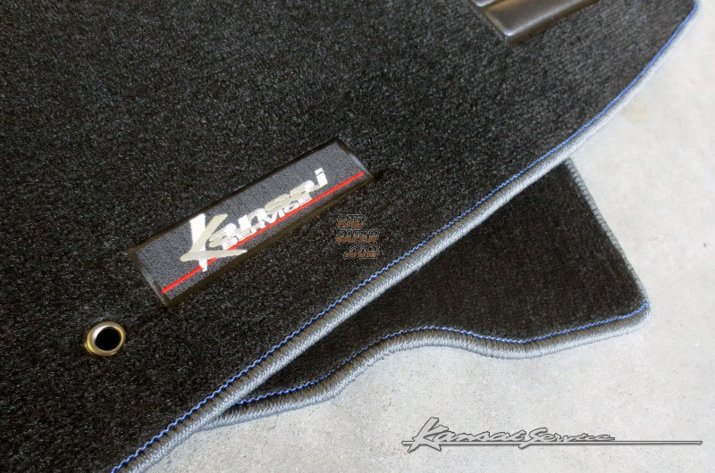 Kansai Service Floor Mat Set Front and Rear Red Stitch - Levorg VM4 VMG WRX S4 WRX STi VAB