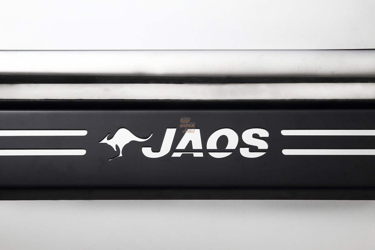 JAOS Skid Bar Front Polished Bar Black Plate - Hilux GUN125 - RHDJapan