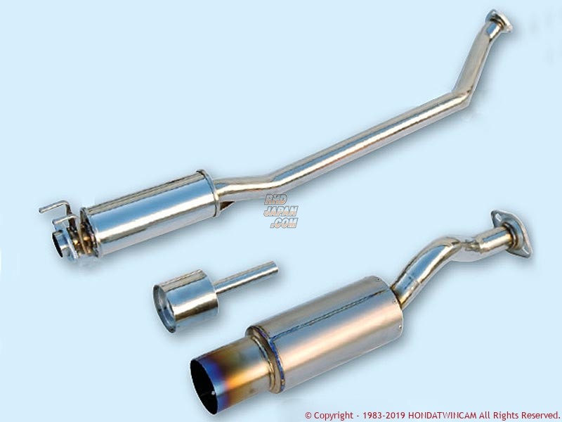 Feel s Sports Muffler Single Cat Back Exhaust Half Titanium EK9