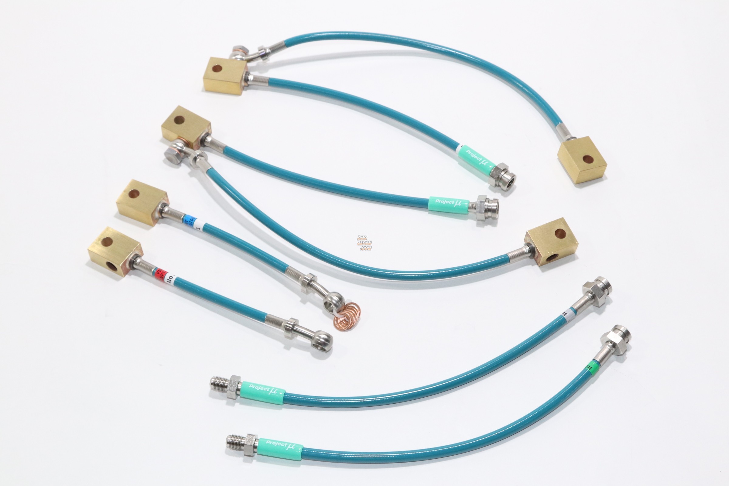 Project Mu Teflon Brake Line Stainless Fittings Green - Z32