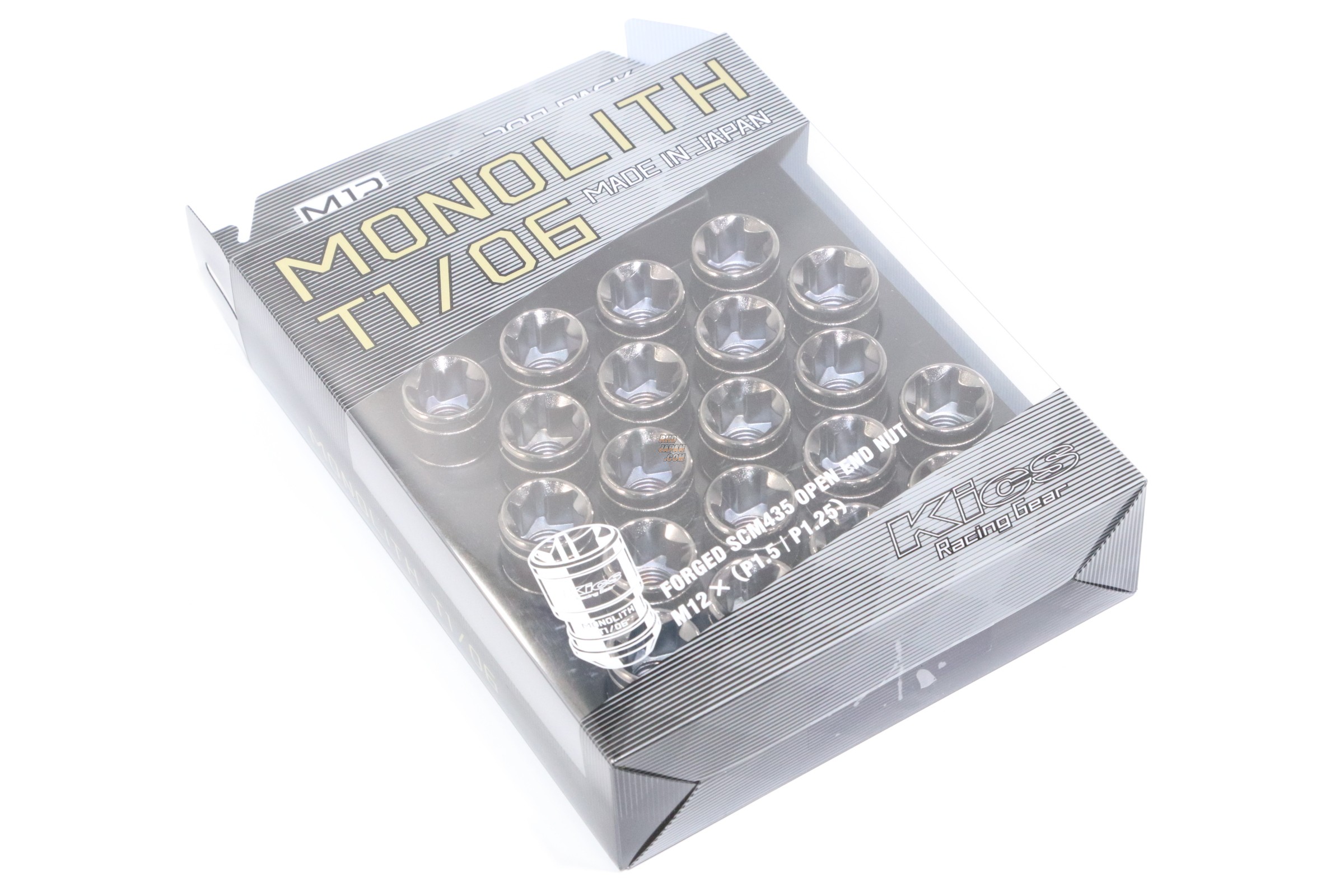 Kyo-Ei KICS Monolith T1/06 Open End Lug Nuts and Adapter Set 