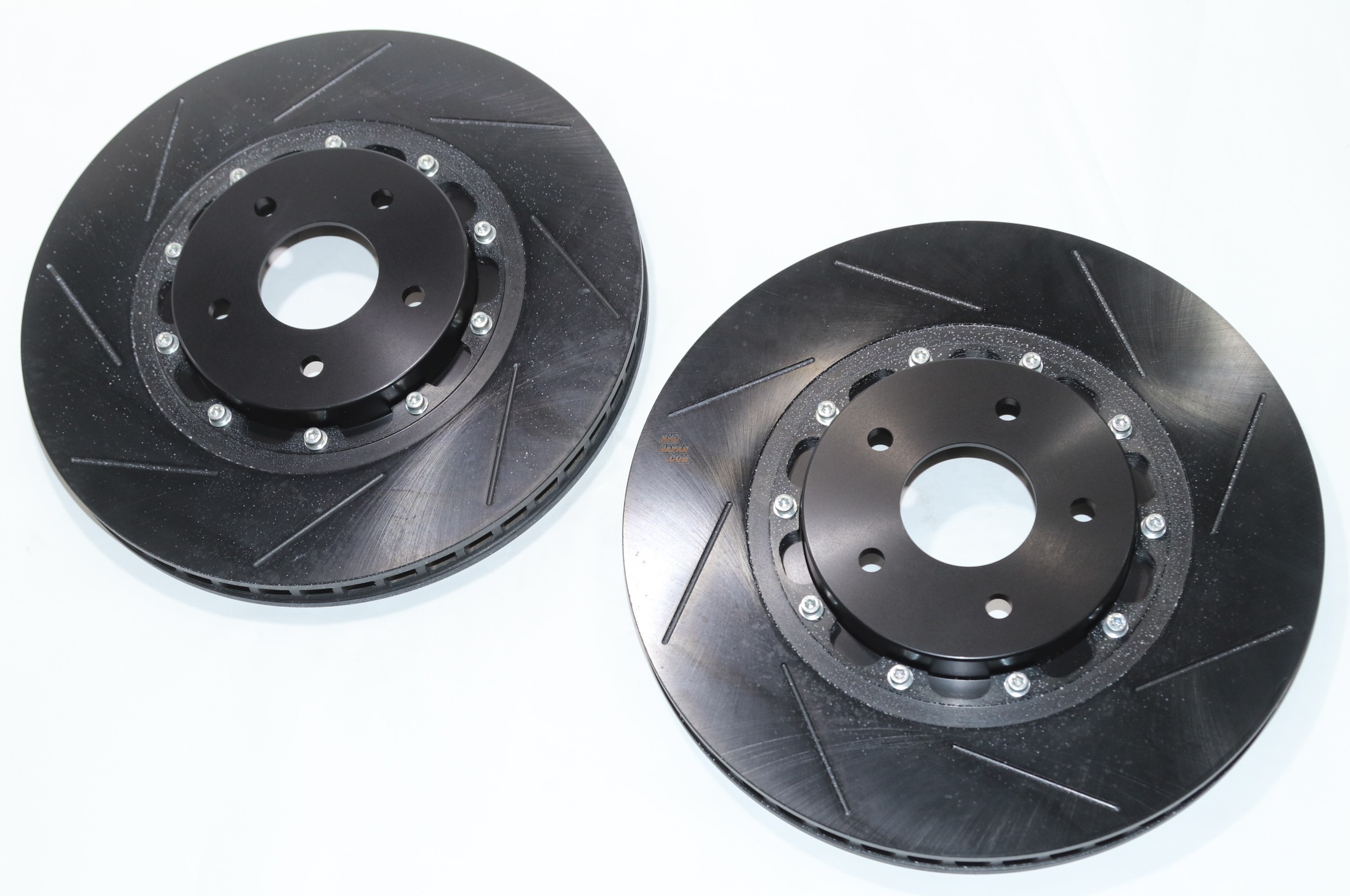 Project Mu SCR-PRO Brake Rotor Set Front Black Bell Housing - Fairlady Z  RZ34 Z34 CKV36 - RHDJapan