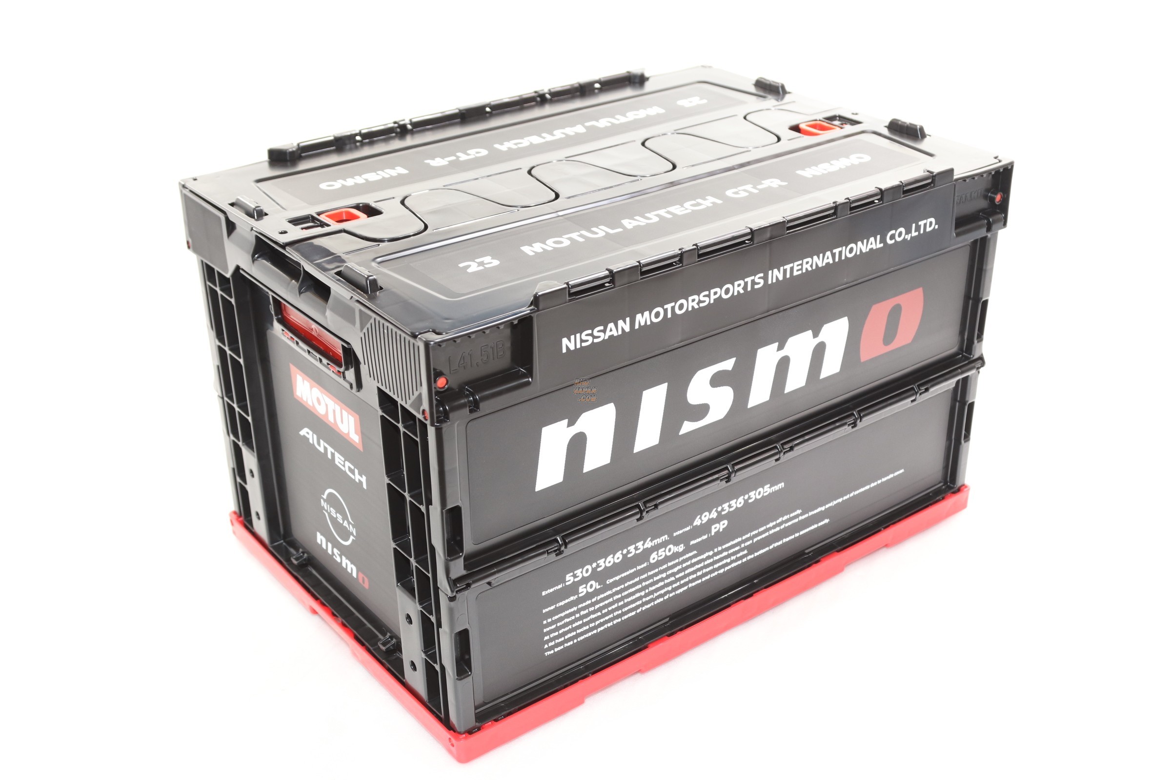 NISMO コンテナbox 50Ｌ Amazon.co.jp: nismo用 折り畳みコンテナBOX 50ℓ(グレー) E13