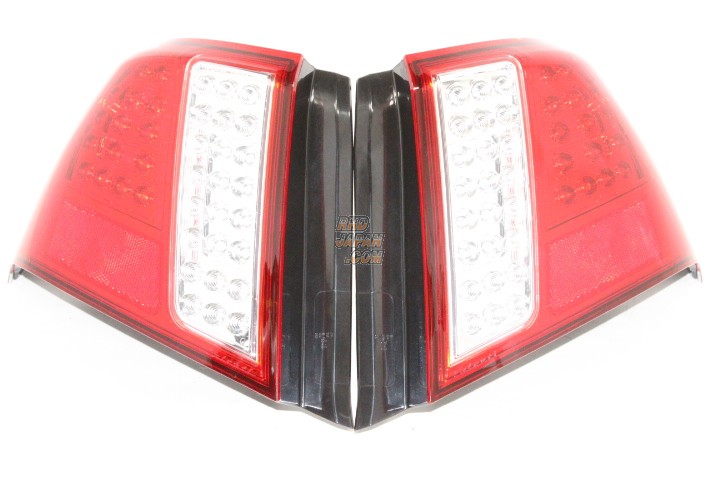 Valenti Rear Jewel LED Tail Light Revo Set Half-Red/Chrome