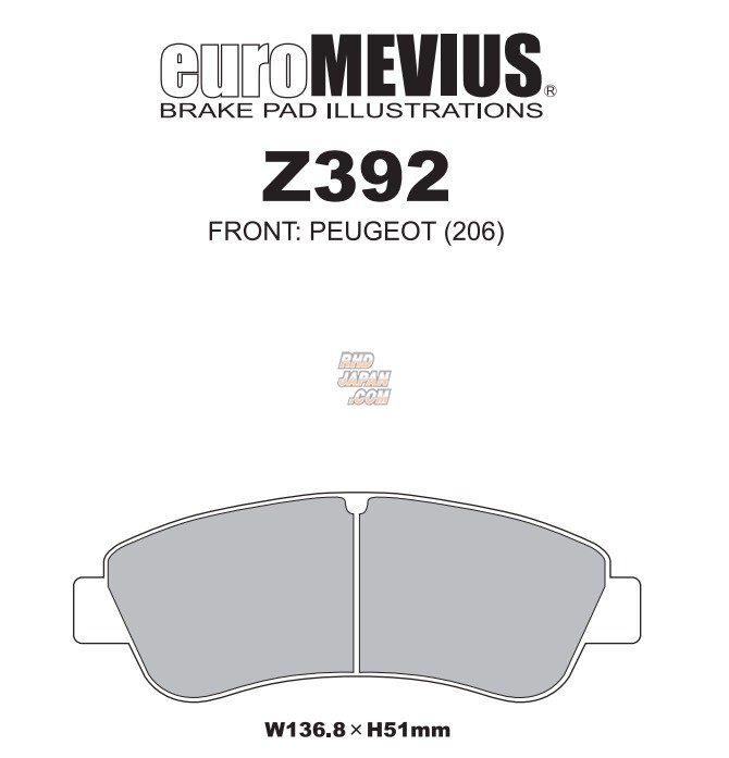 Project Mu Front Brake Pads Type PS Perfect Spec - Peugeot 2008 206 207 A7KFUP 208 307 T5NFU