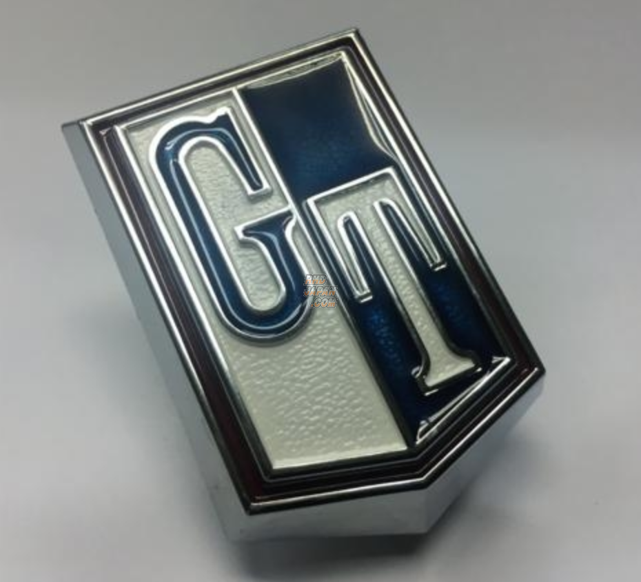 Parts Assist M.speed Front Fender Emblem GT Type Blue - Hakosuka GC10 KGC10 2-Door